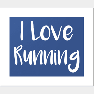 I Love Running Sport Lover Gift Women Posters and Art